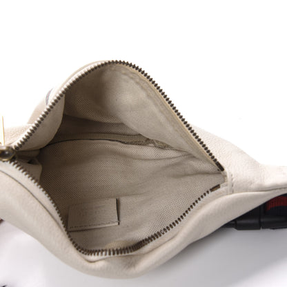 Gucci Grained Calfskin Small Logo Belt Bag White 5 of 11