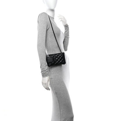 Chanel Aged Calfskin Quilted Reissue Phone Holder With Chain Bag So Black 2 of 10