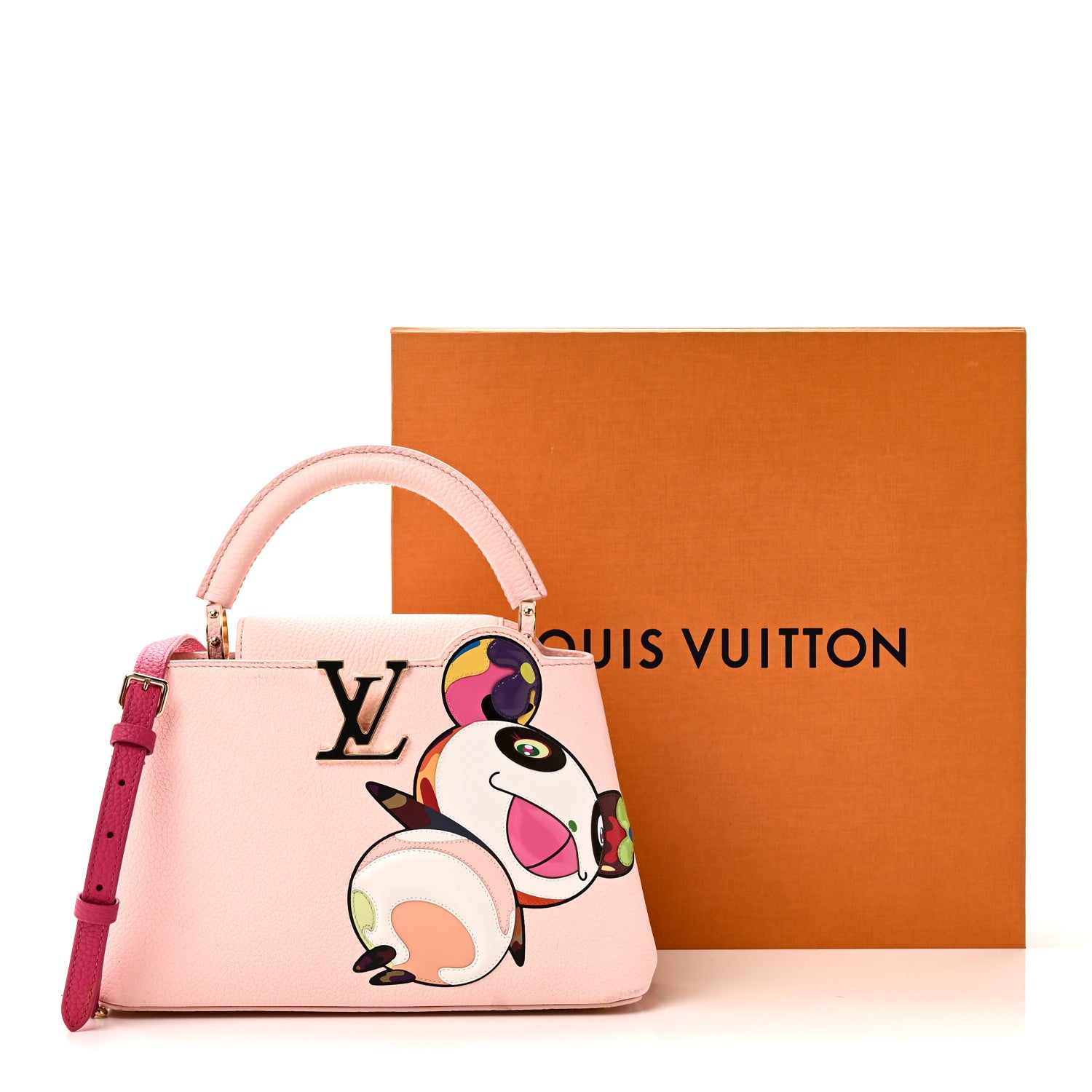Louis Vuitton LV X TM Taurillon Superflat Panda Capucines BB Opal Pink 12 of 12