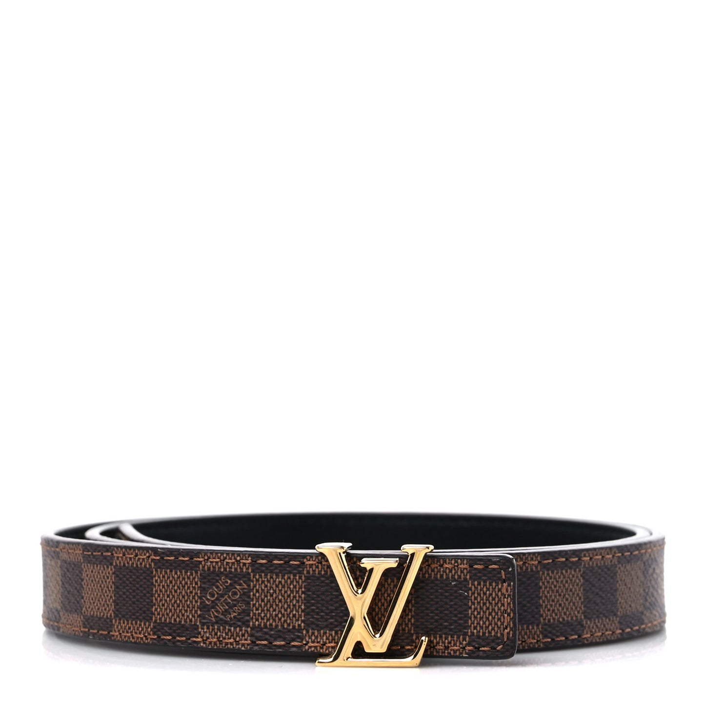 Mini Damier Ebene 25mm LV Initiales Belt 80 32