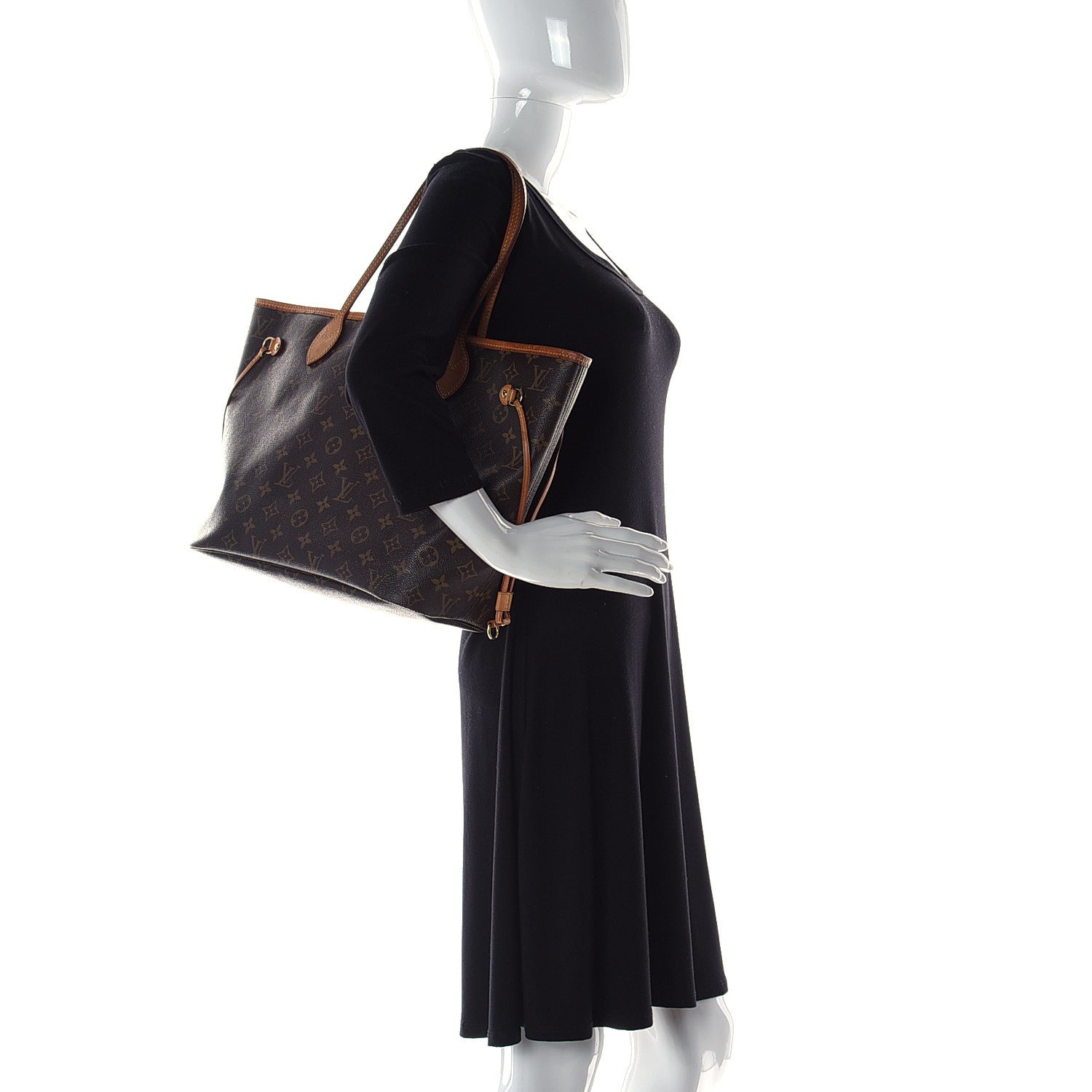 Louis Vuitton Monogram Neverfull MM 2 of 9