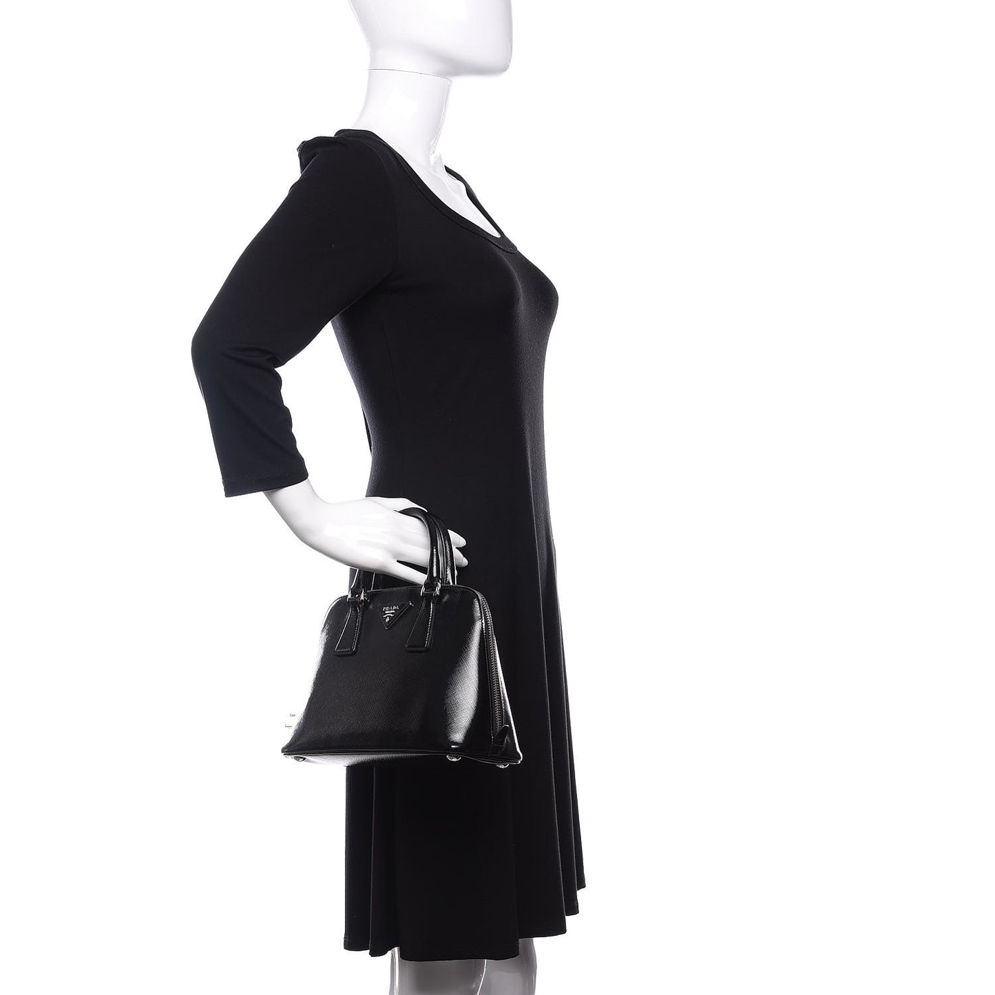 Saffiano Vernice Small Promenade Tote Black