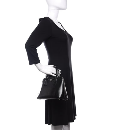 Prada Saffiano Vernice Small Promenade Tote Black 2 of 10