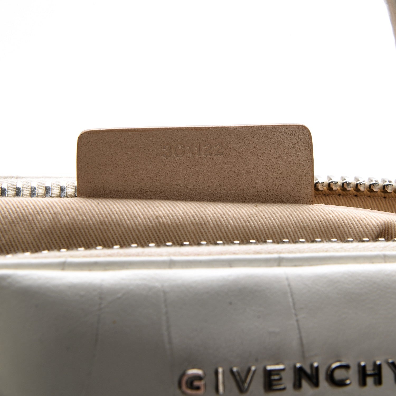 Givenchy Calfskin Crocodile Embossed Small Antigona White 7 of 15