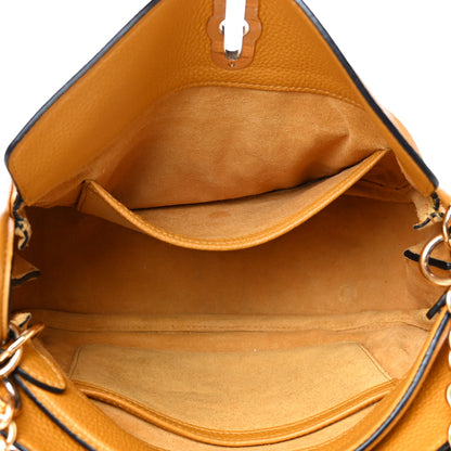 Mulberry Small Classic Grain Calfskin Small Leighton Deep Amber 4 of 5