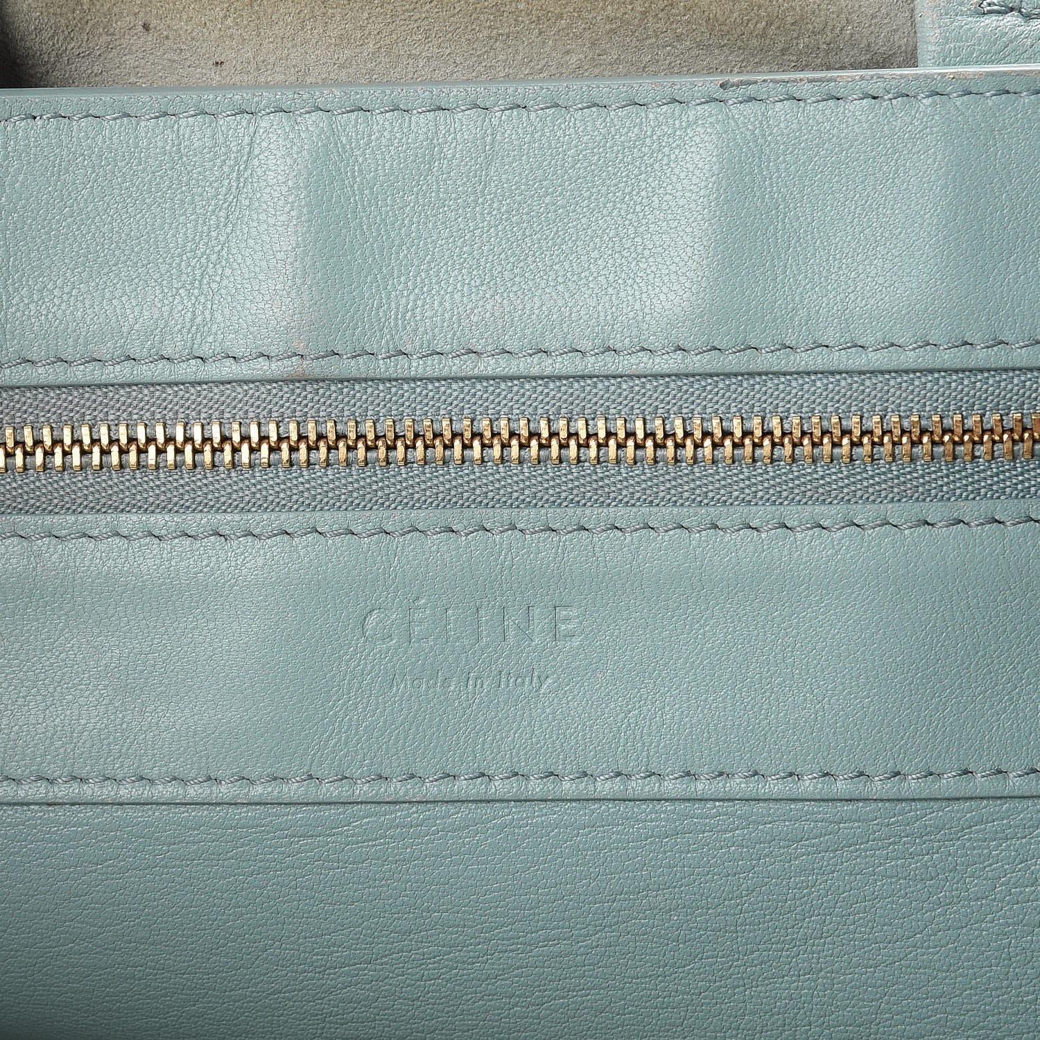 Celine Lambskin Vertical Bi-Cabas Blue Black 7 of 21