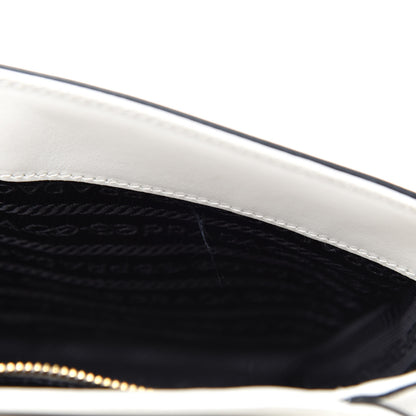 Prada Saffiano Lux Embleme Flap Shoulder Bag White 8 of 11