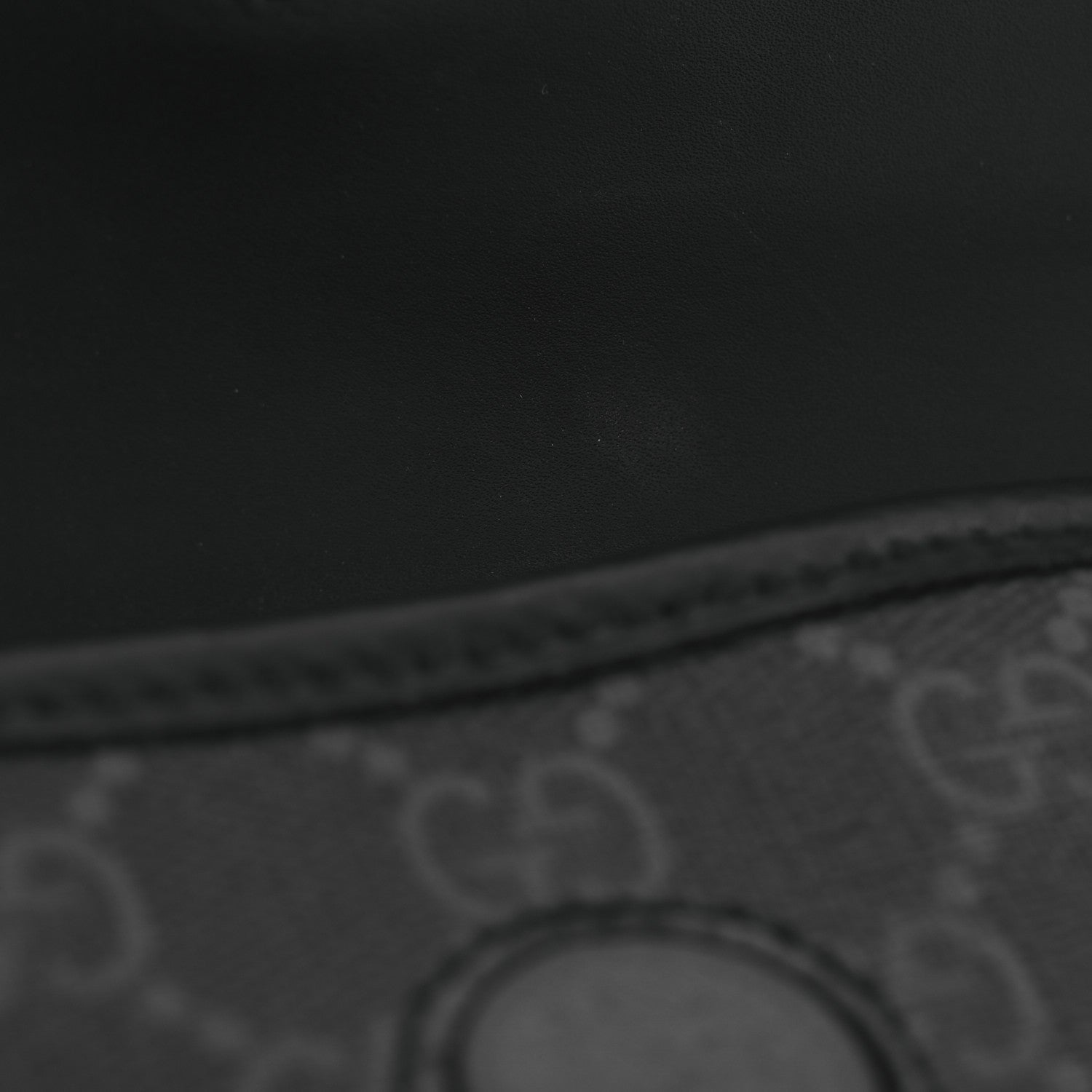 Gucci GG Supreme Monogram Web Slim Belt Bag Black Grey 11 of 12