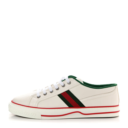 Gucci GG Monogram Web Mens 1977 Tennis Sneakers 9.5 Great White 1 of 8
