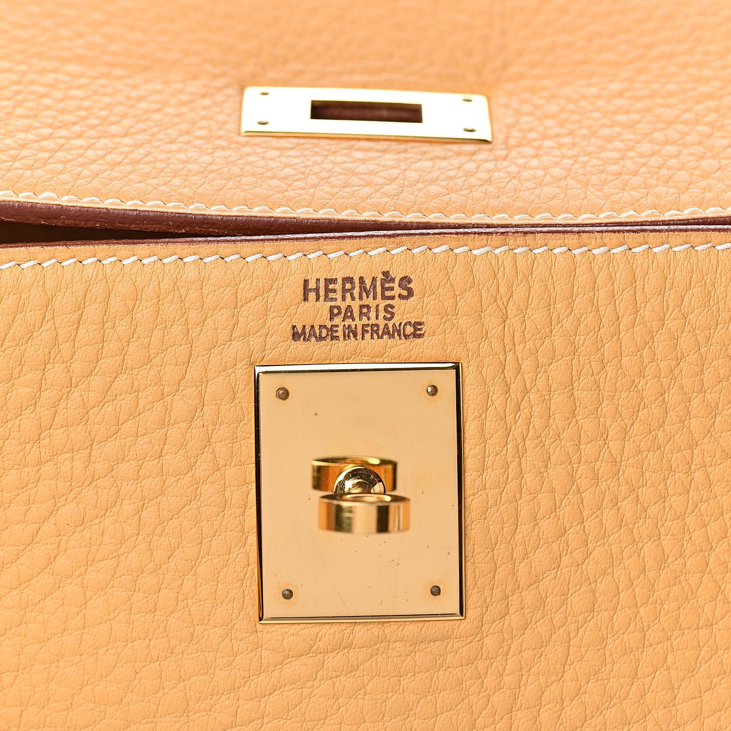 Hermes Taurillon Clemence Kelly Retourne 32 Sable 21 of 34