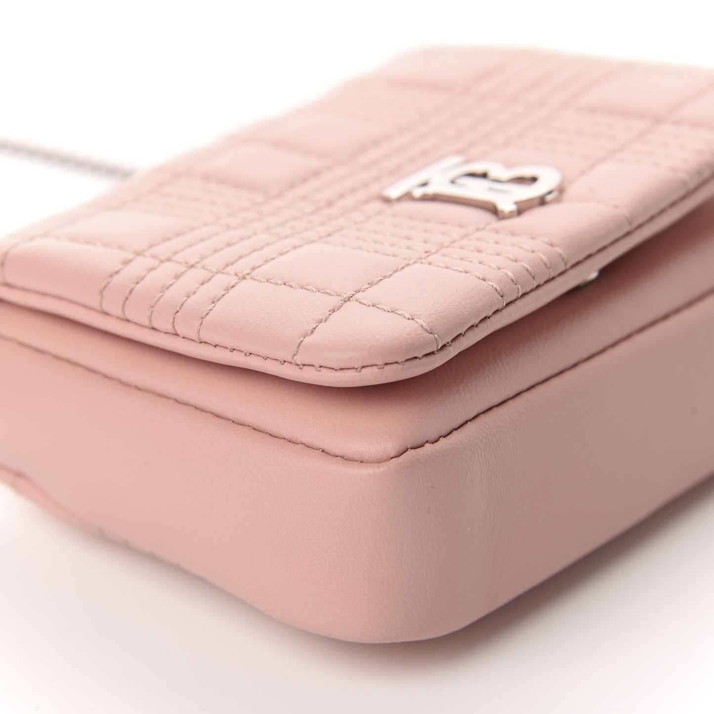 Lambskin Quilted Micro Lola Bag Blush Pink