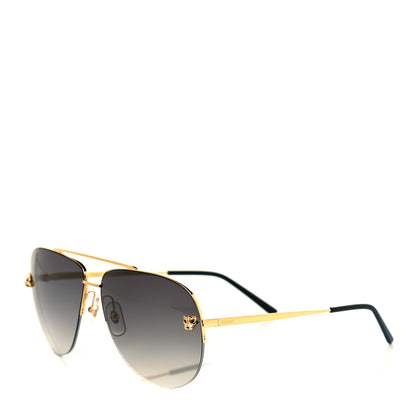 Cartier Panthere De Cartier Aviator Sunglasses Gold 3 of 7