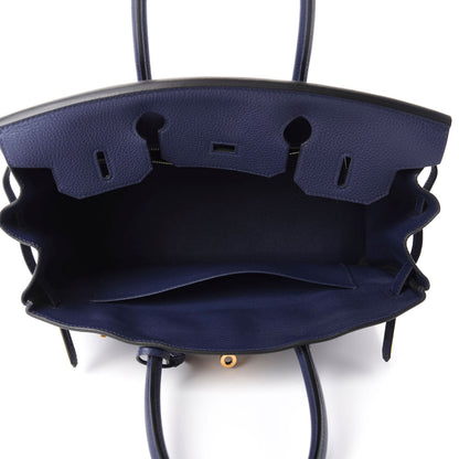 Hermes Togo Birkin 30 Bleu Encre 5 of 11