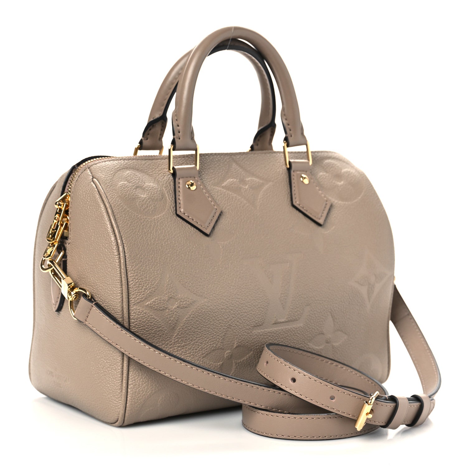 Louis Vuitton Empreinte Monogram Giant Speedy Bandouliere 25 Tourterelle 3 of 9
