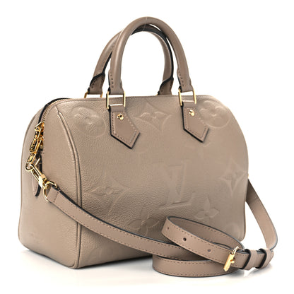 Louis Vuitton Empreinte Monogram Giant Speedy Bandouliere 25 Tourterelle 3 of 9