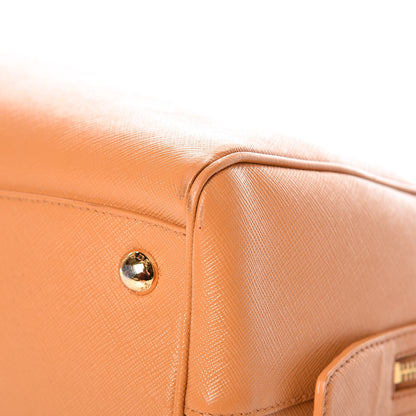 Prada Saffiano Lux Bowler Ocra 20 of 24