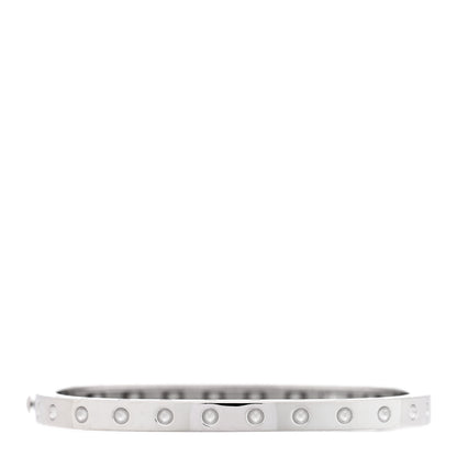 Roberto Coin 18K White Gold Diamond Pois Moi Single Row Bracelet 2 of 4