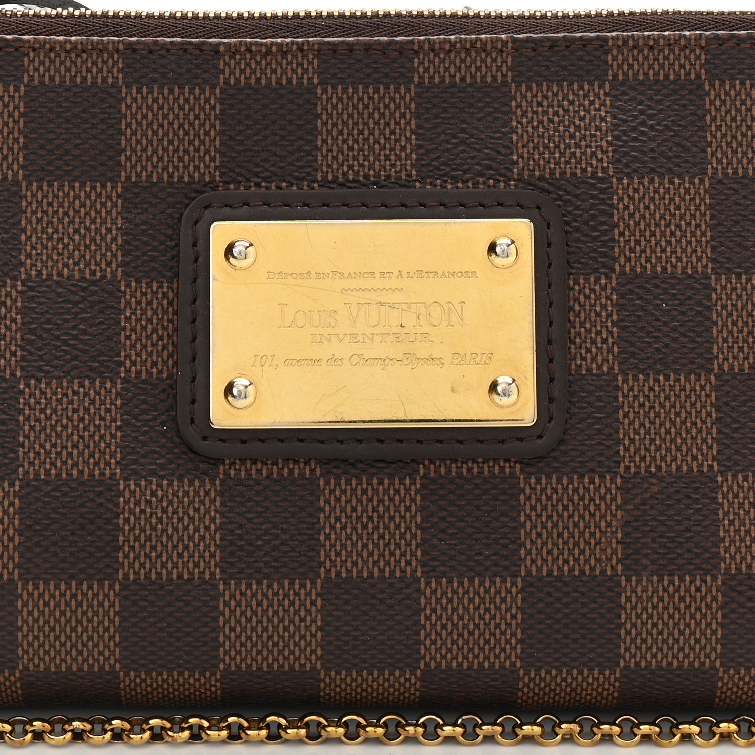 Louis Vuitton Damier Ebene Eva Clutch 8 of 10