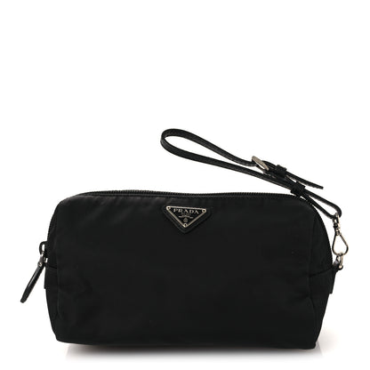 Prada Re-Nylon Vela Saffiano Wristlet Black 1 of 12
