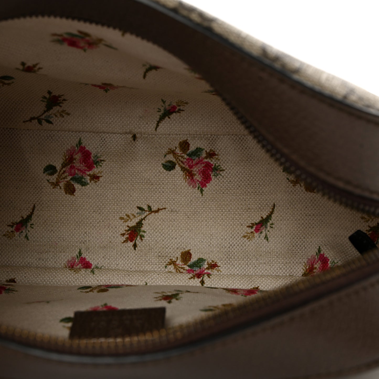 GG Supreme Monogram Web Neo Vintage Shoulder Bag Beige New Acero Crop