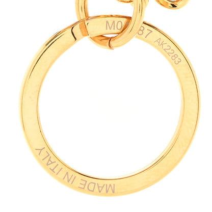 Louis Vuitton Metal Monogram Epi Spring Street Bag Charm Key Holder Gold 4 of 4
