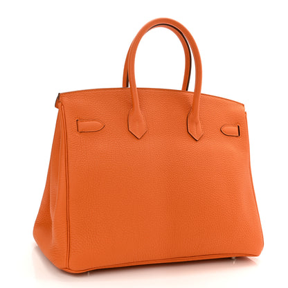 Hermes Togo Birkin 35 Orange 3 of 11