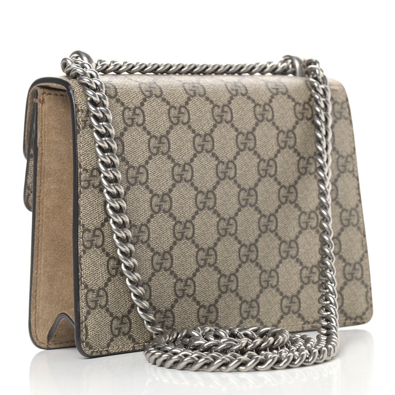Gucci GG Supreme Monogram Mini Dionysus Shoulder Bag Taupe 3 of 12