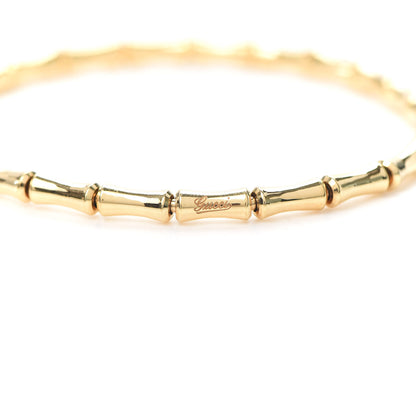 Gucci 18K Yellow Gold Small Bamboo Spring Bracelet 18 6 of 6