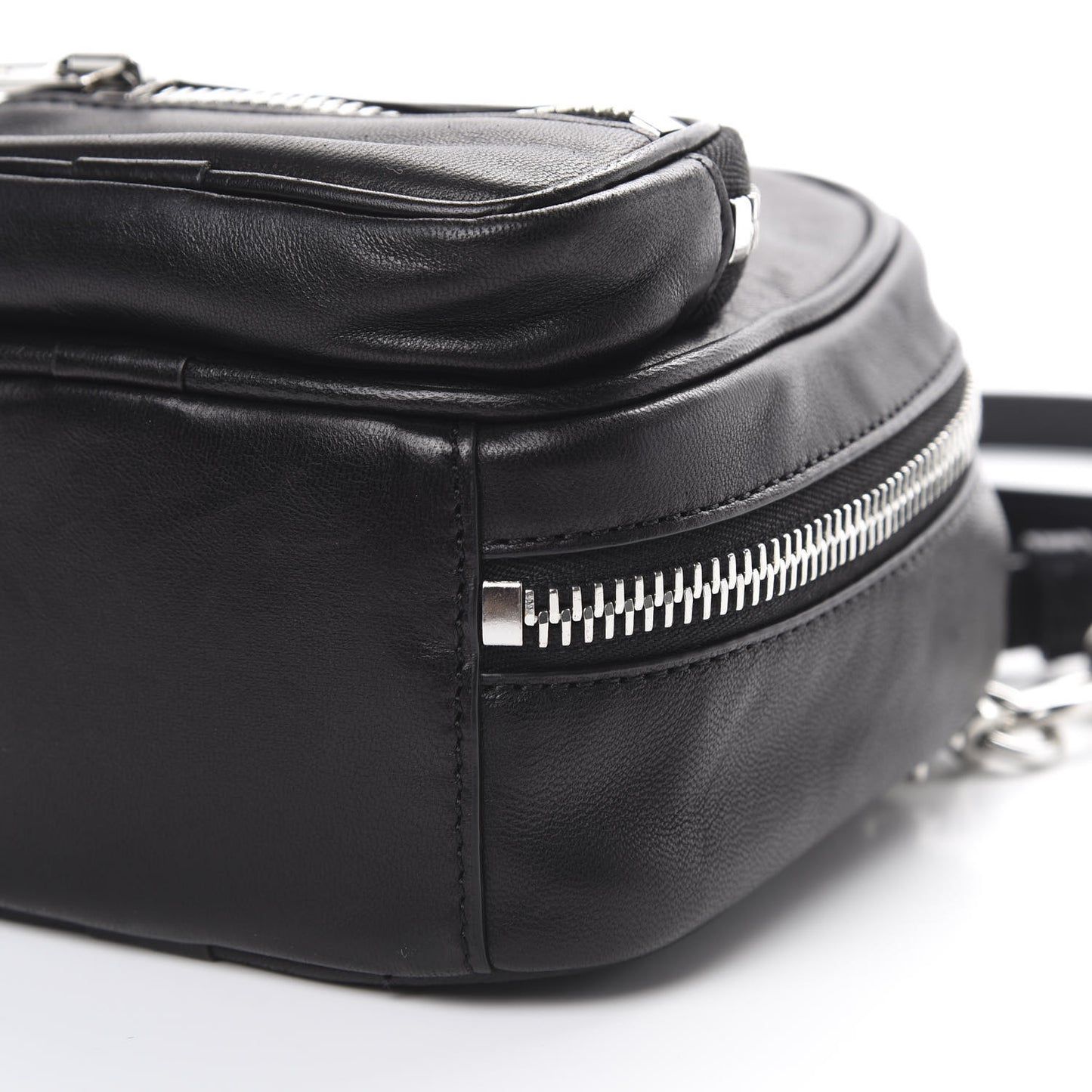 Lambskin Mini Attica Backpack Crossbody Black