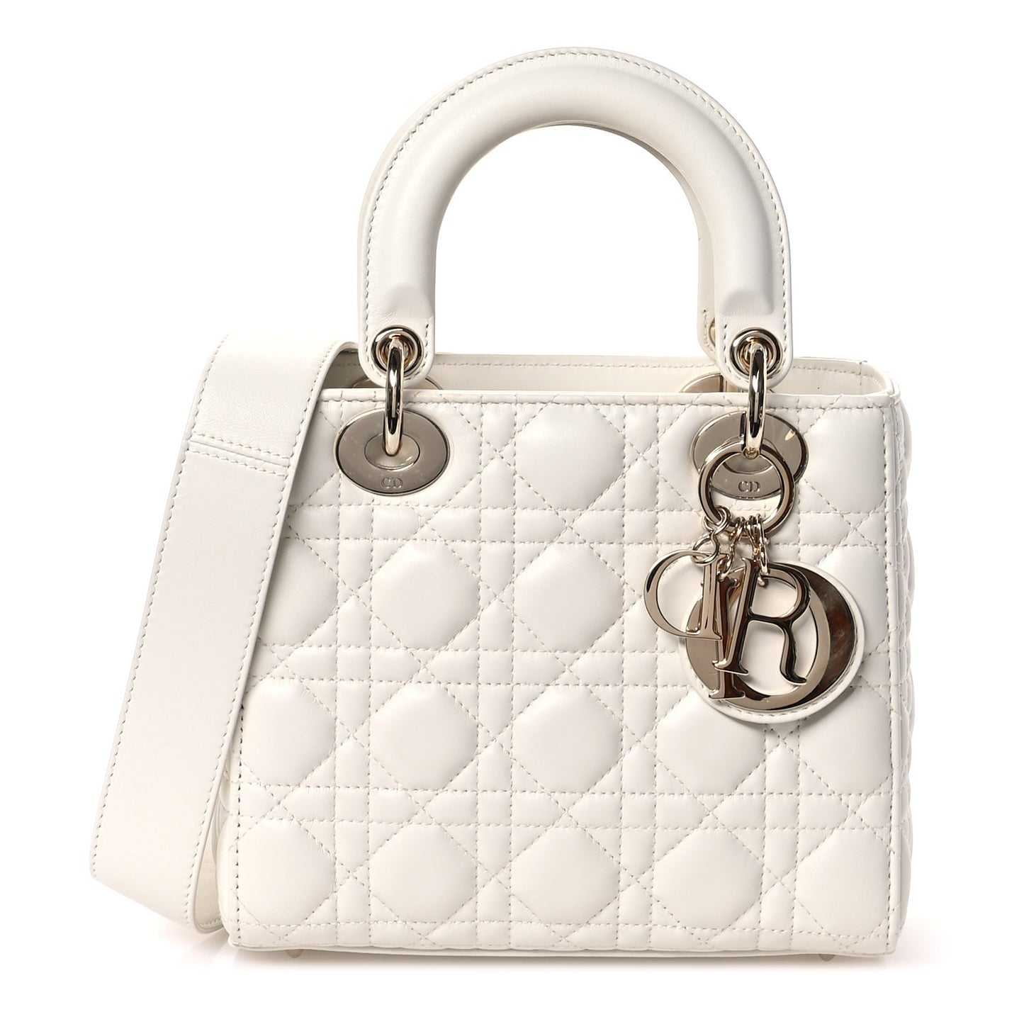 Lambskin Cannage Small My ABCDior Lady Dior Latte