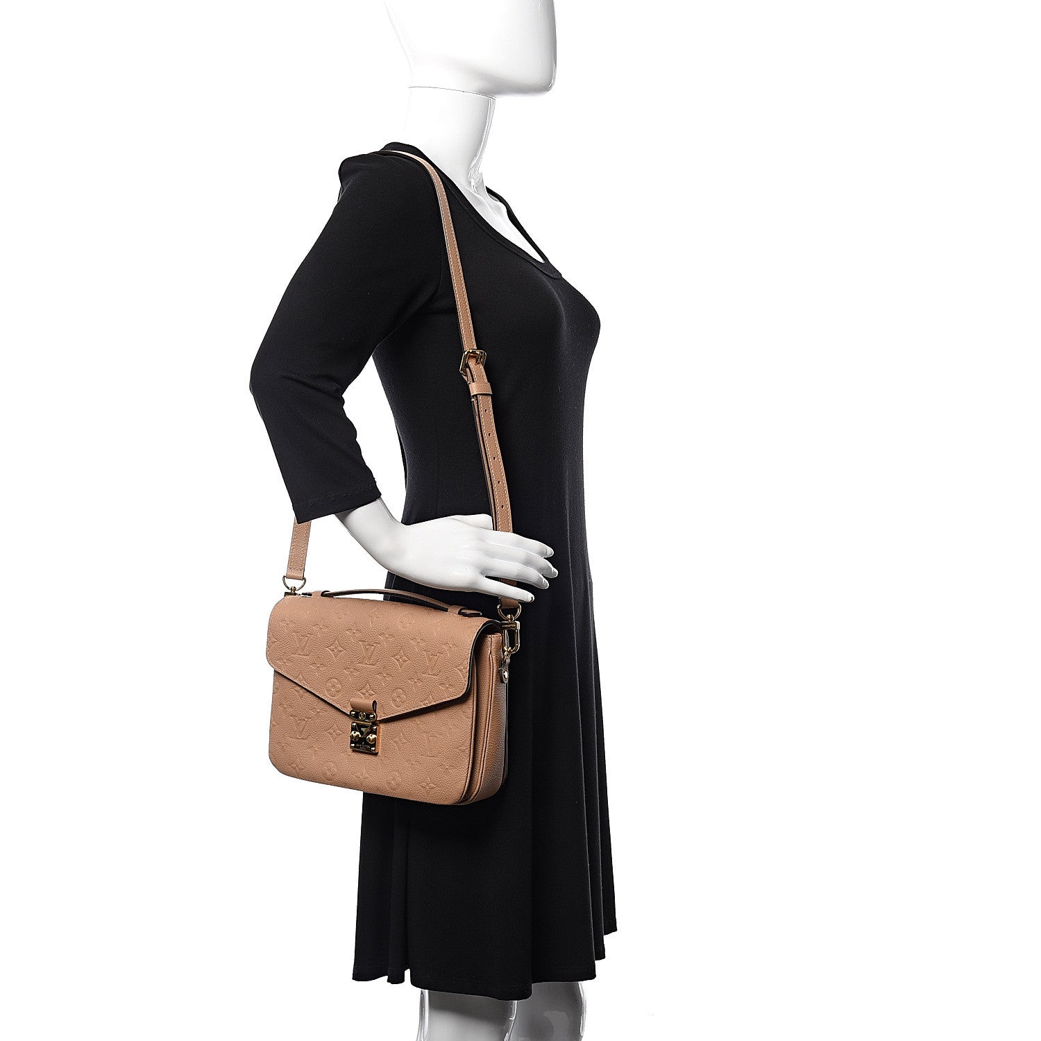 Louis Vuitton Empreinte Pochette Metis Papyrus 2 of 11