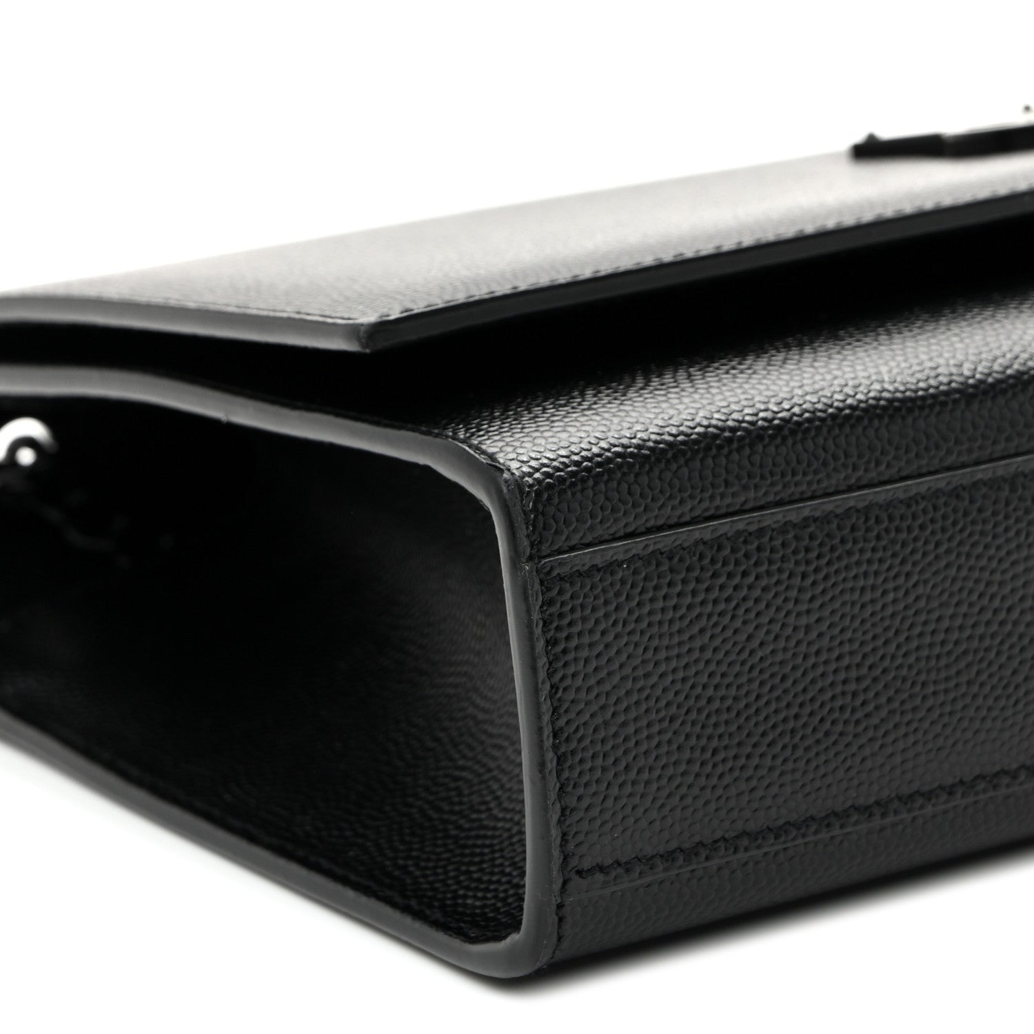 Saint Laurent Grain De Poudre Medium Classic Monogram Monochrome Kate Satchel Black 8 of 9