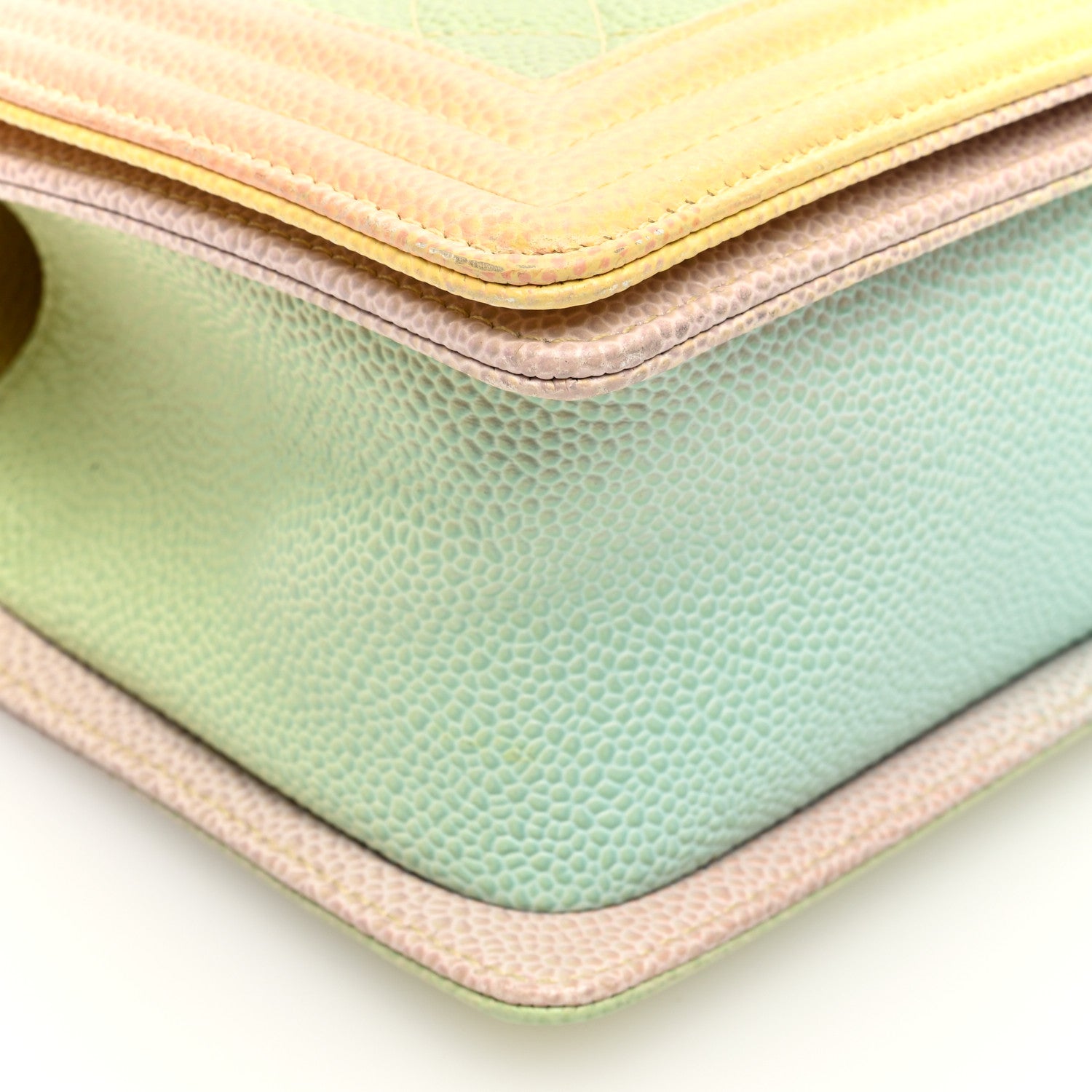 Chanel Caviar Quilted Medium Cuba Rainbow Boy Flap Multicolor 9 of 10