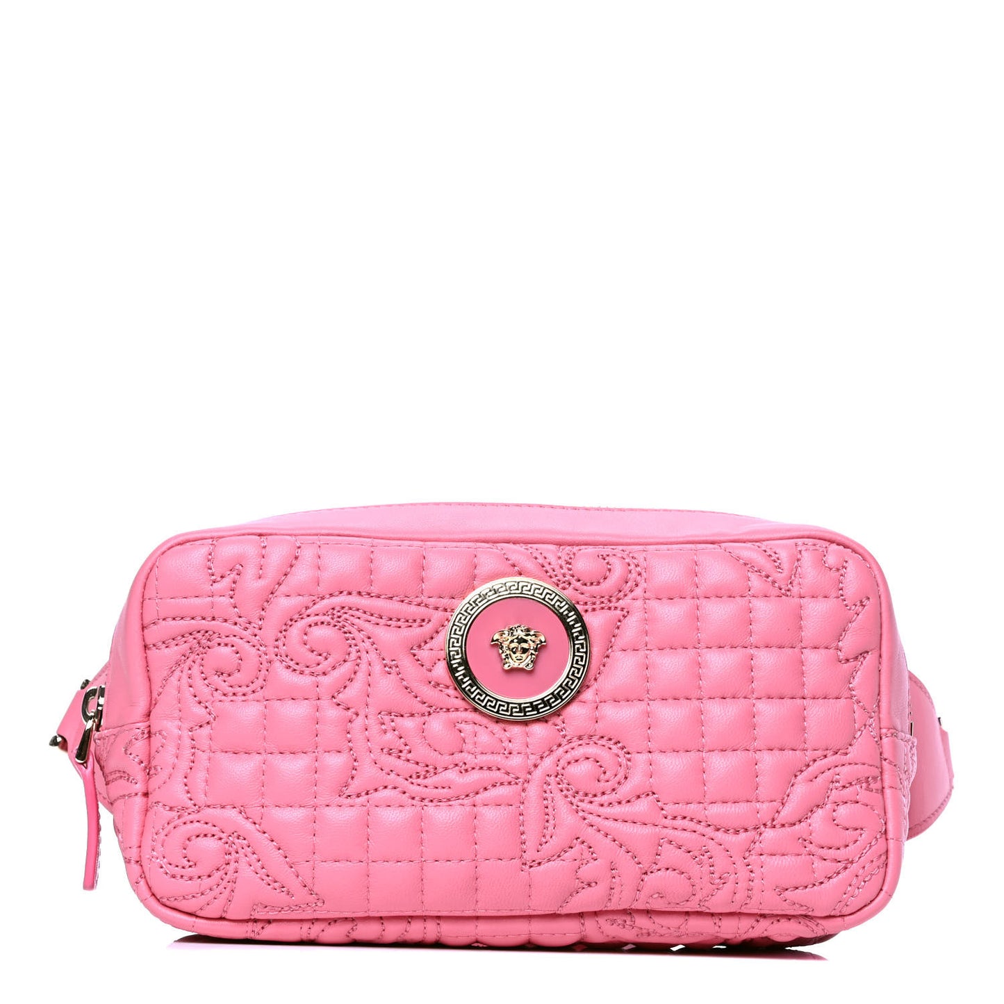 Nappa Barocco Quilted Vanitas Medea Belt Bag Pink