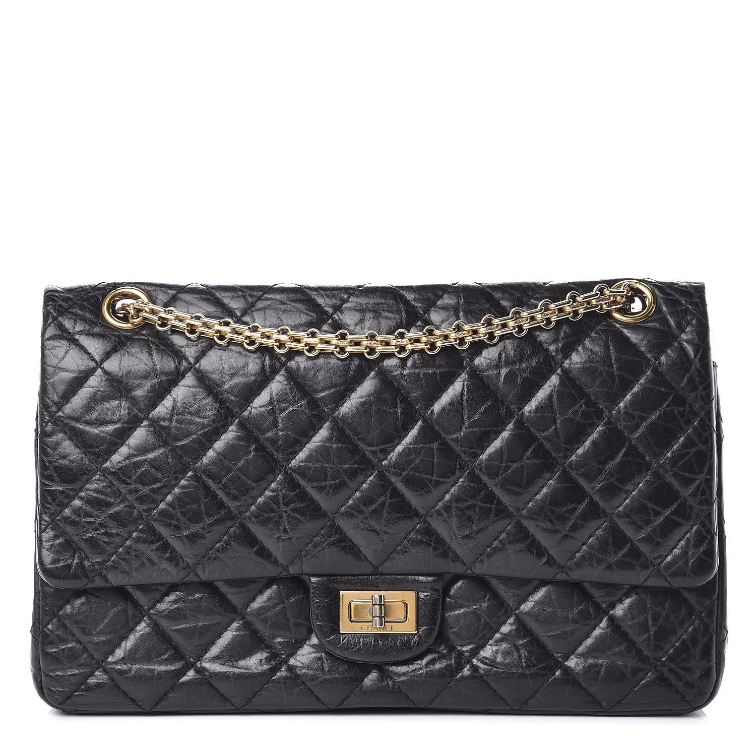 Chanel Aged Calfskin Quilted 2.55 Reissue 226 Flap Black 1 of 13