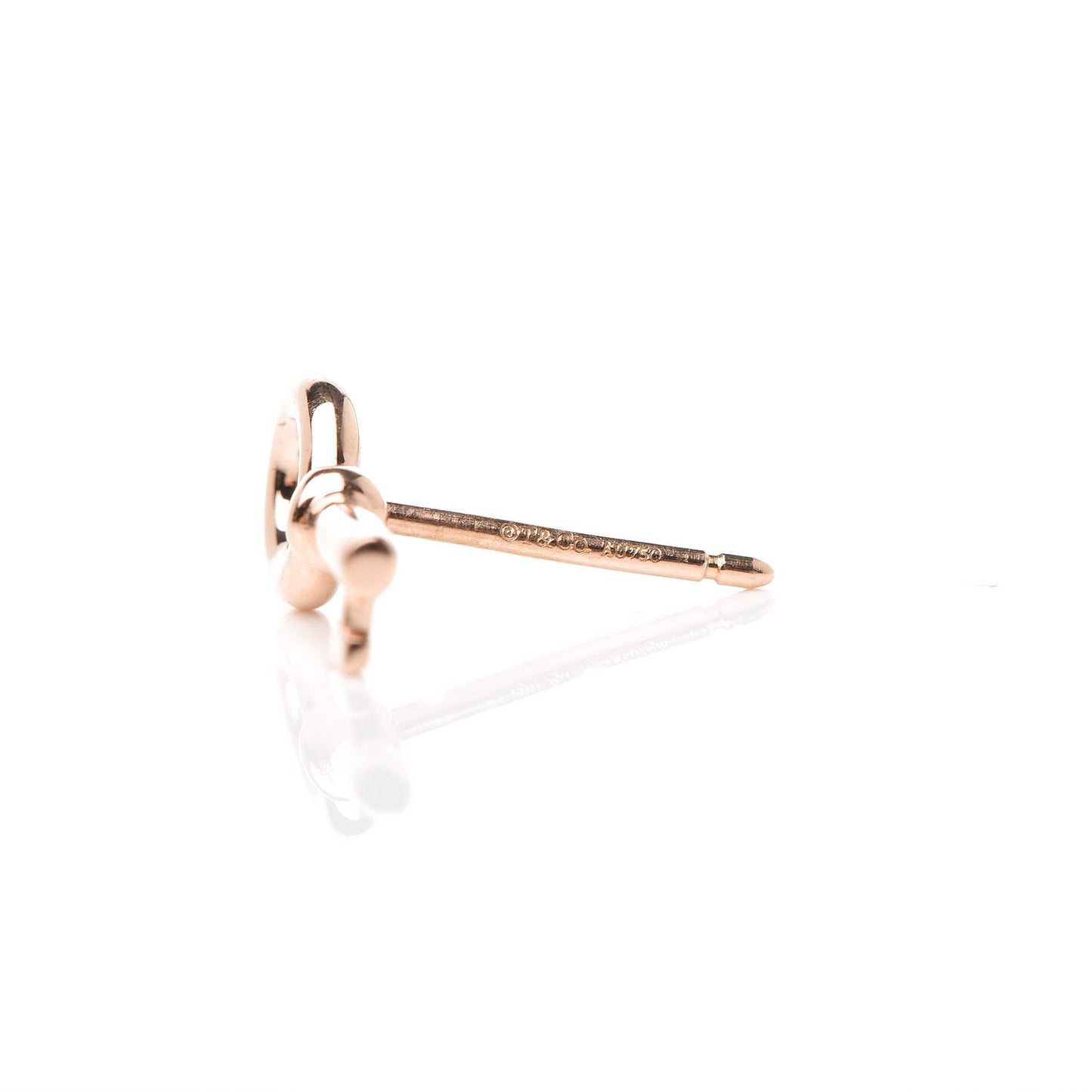 18K Rose Gold Mini Key and Lock Earrings