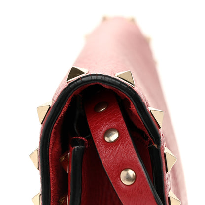 Valentino Garavani Pebbled Calfskin Medium Rockstud Flip Lock Crossbody Bag Rouge Pur 10 of 11