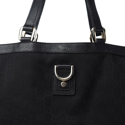 Gucci Monogram Large Abbey Tote Black 10 of 10