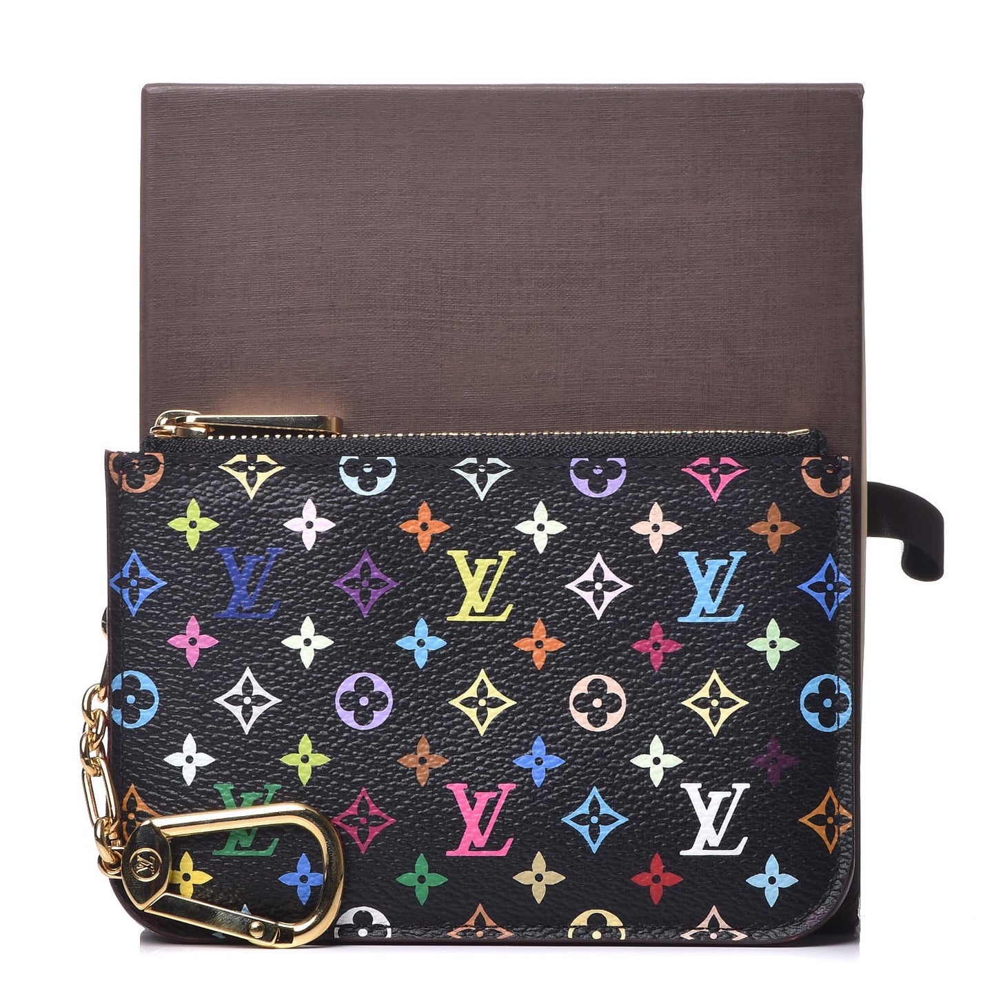 Monogram Multicolor Key Pouch Black Grenade