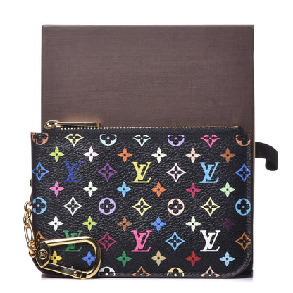 Louis Vuitton Monogram Multicolor Key Pouch Black Grenade 7 of 7