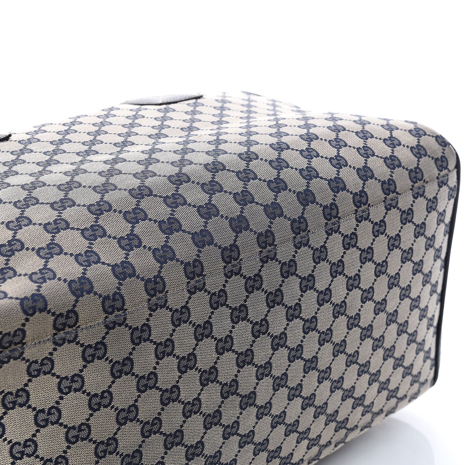 Gucci GG Monogram Web Large Collapsible Carry On Duffle Navy 15 of 16
