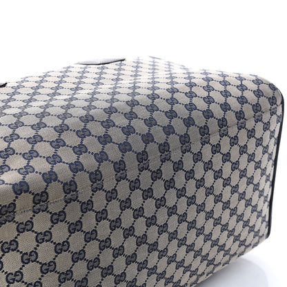 Gucci GG Monogram Web Large Collapsible Carry On Duffle Navy 15 of 16