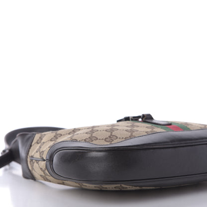 Gucci Monogram Web Small Jackie O Hobo Dark Brown 6 of 12