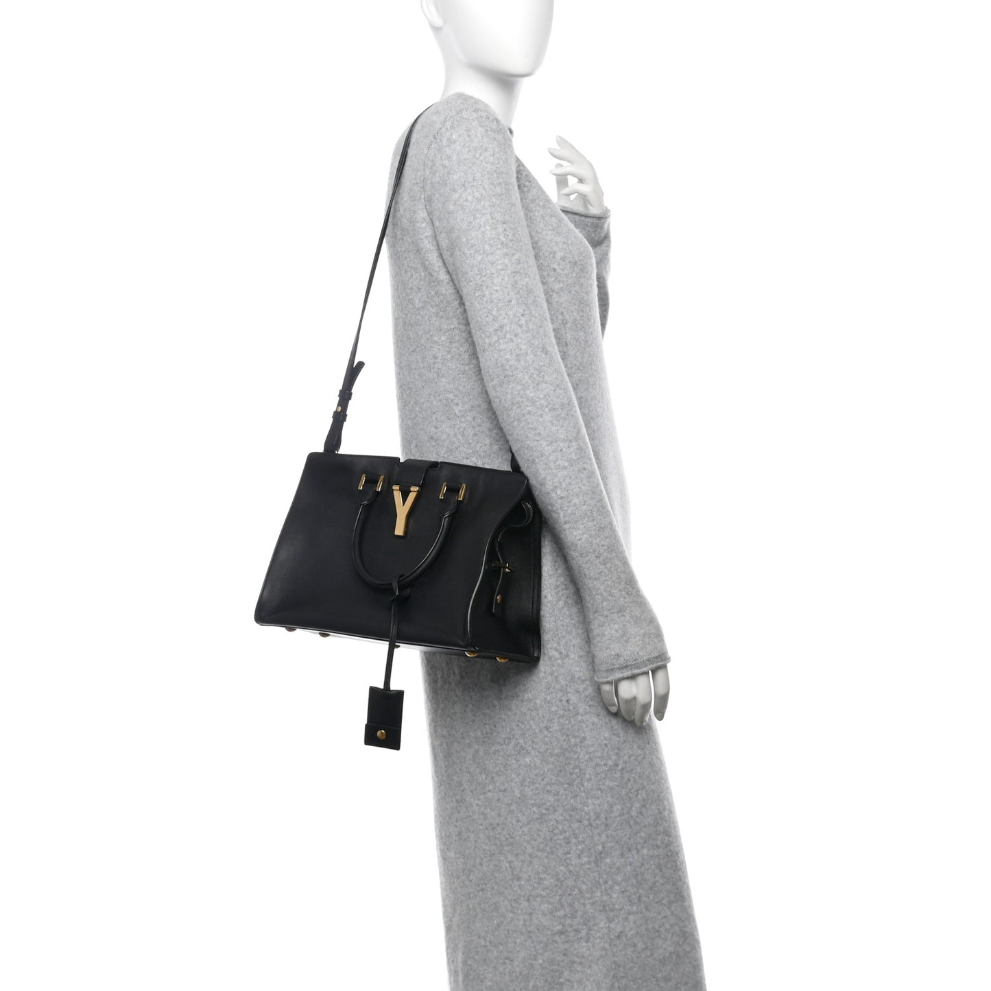 Calfskin Small Classic Y Cabas Black