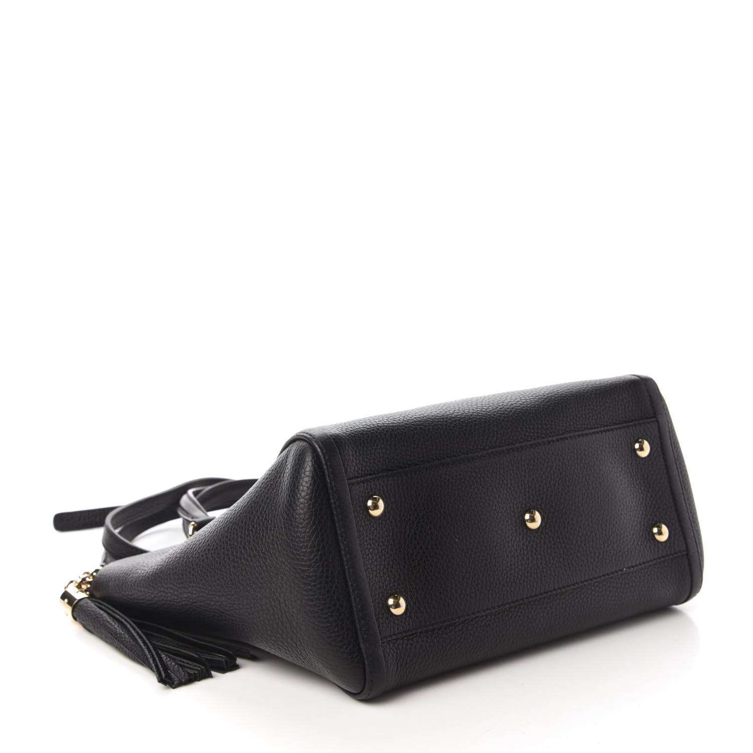 Gucci Pebbled Calfskin Small Soho Top Handle Bag Black 4 of 11