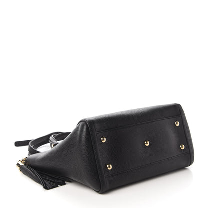 Gucci Pebbled Calfskin Small Soho Top Handle Bag Black 4 of 11