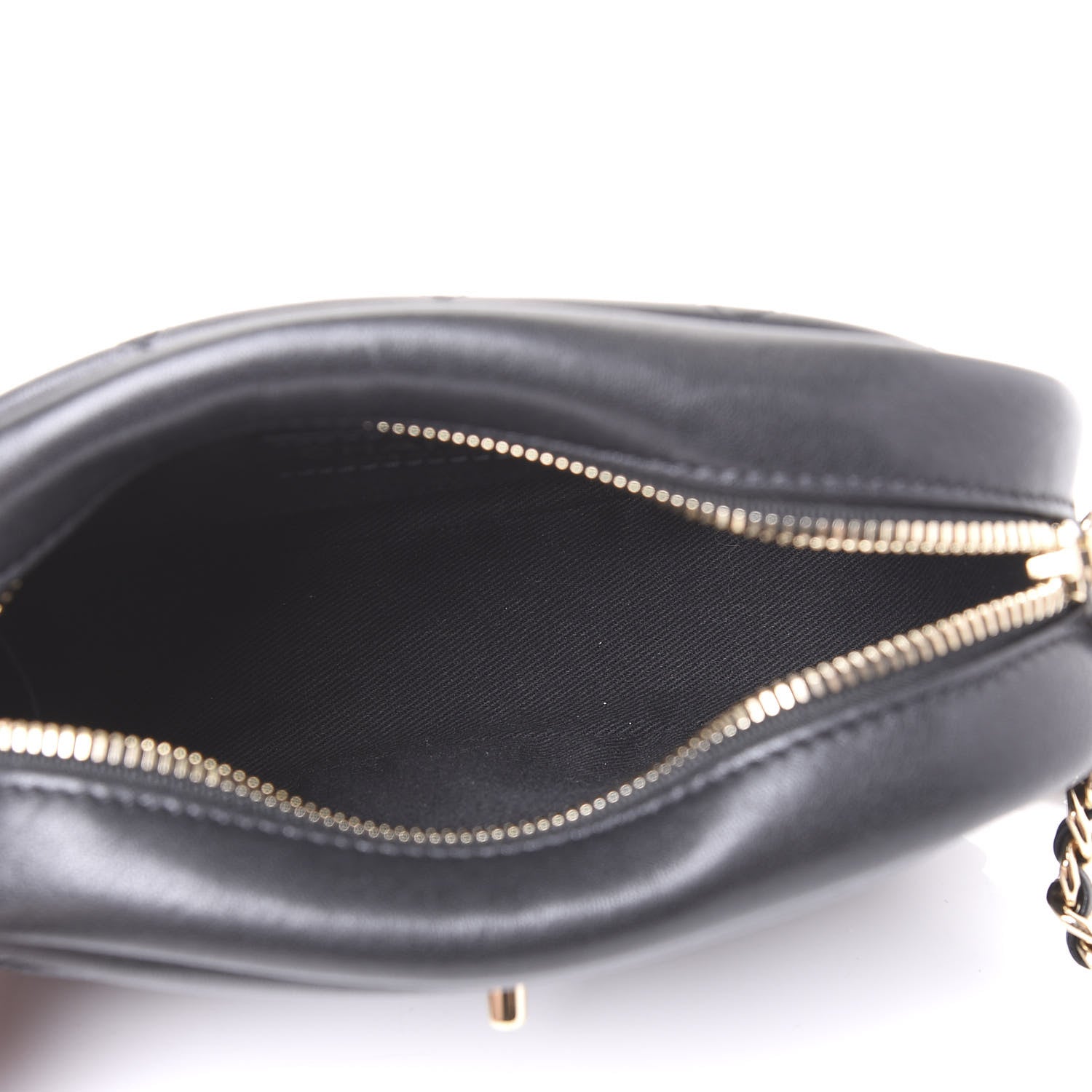 Chanel Goatskin Quilted Small Casual Trip Camera Case Black 4 of 10