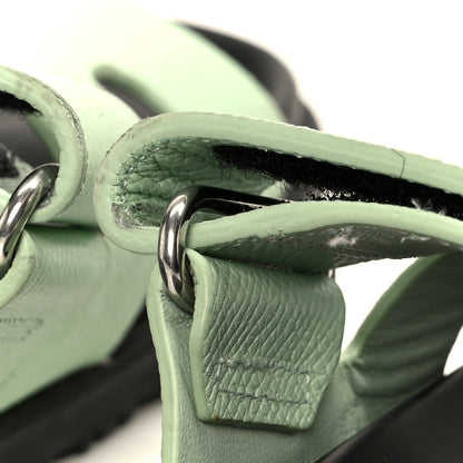 Hermes Epsom Womens Chypre Sandals 35 Vert Jade 10 of 10
