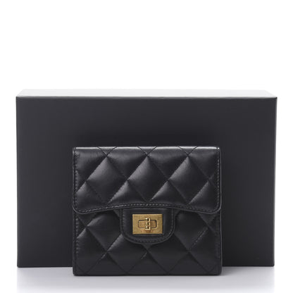 Chanel Aged Calfskin Quilted Reissue Compact Wallet Black 10 of 10