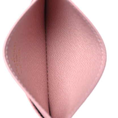 Louis Vuitton Damier Azur Daily Card Holder Rose Ballerine 5 of 7